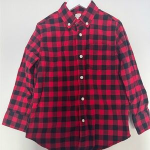 Crewcuts Buffalo Plaid Toddler Long-Sleeved Button Down